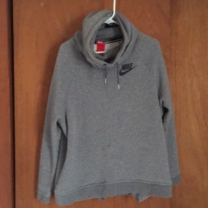 Grey Nike Funnel Neck Sweatshirt